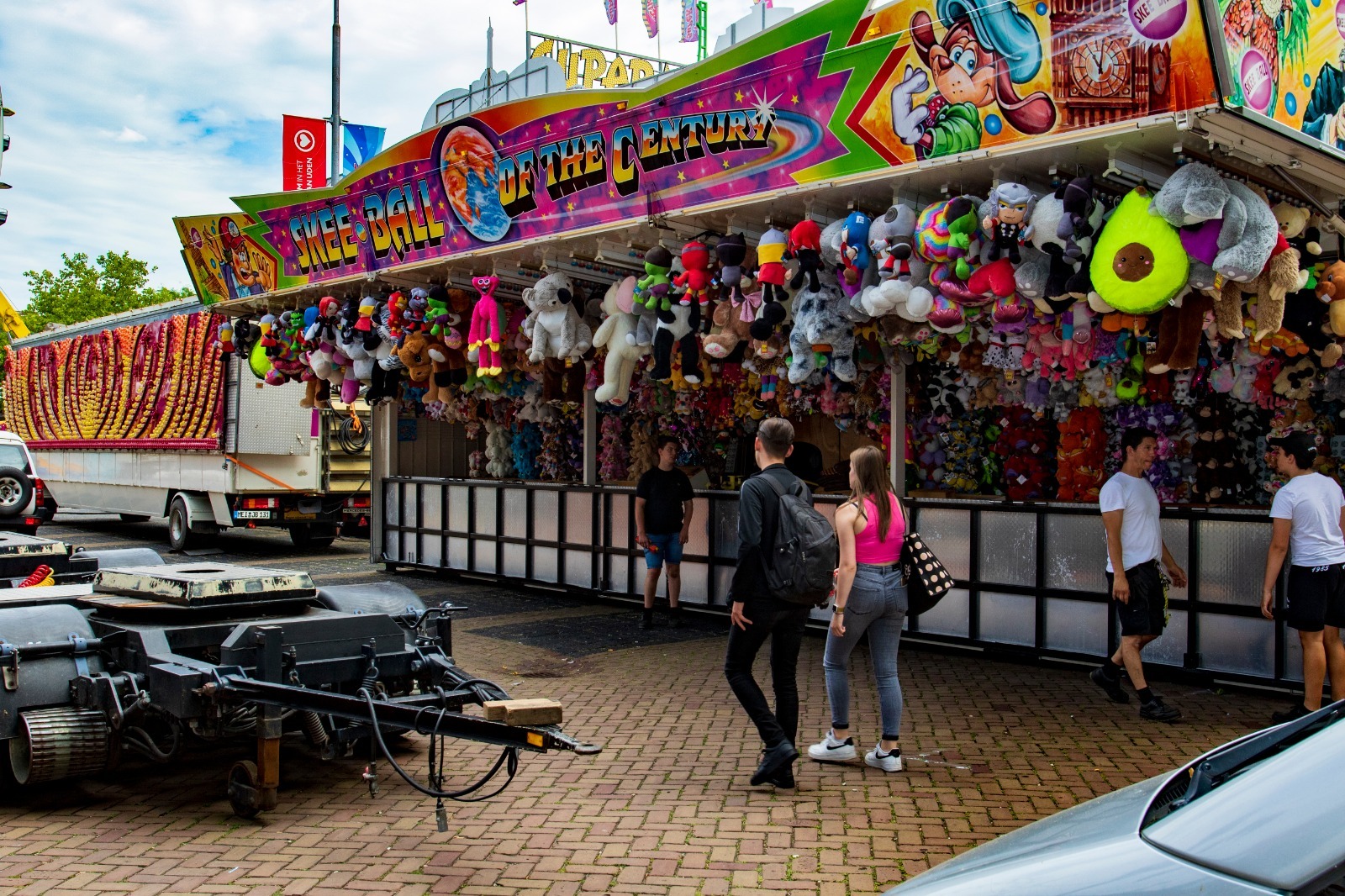 Opbouw Mega Kermis Uden 2022 (Foto: Huub de Goeij)