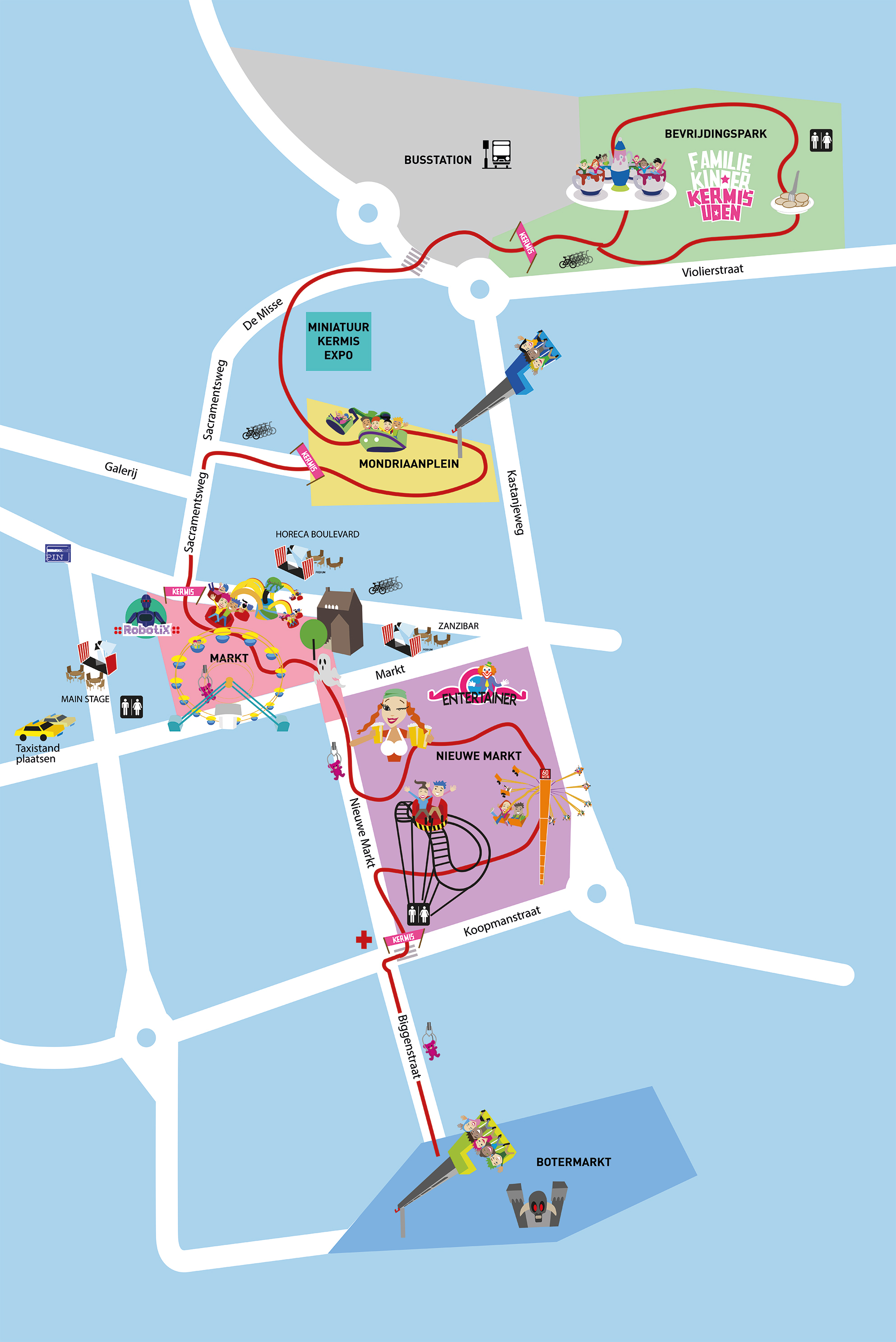 Plattegrond Kermis Uden 2023